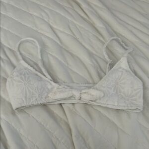 Floral Lace White swimsuit top